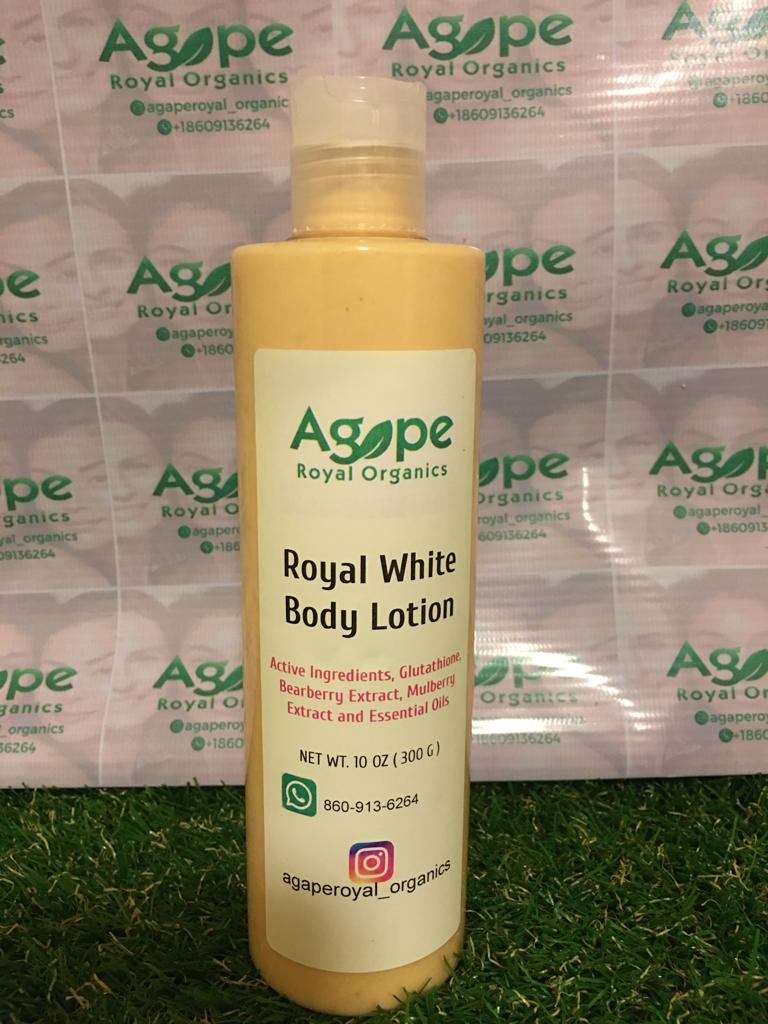 Royal White Body Lotion – Natural Glow-Enhancing Moisturizer with Rose Water, Glutathione & Botanical Extracts | Hydrating, Radiance-Boosting, Soft Skin Care for All Skin Types