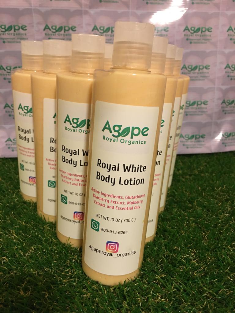 Royal White Body Lotion – Natural Glow-Enhancing Moisturizer with Rose Water, Glutathione & Botanical Extracts | Hydrating, Radiance-Boosting, Soft Skin Care for All Skin Types