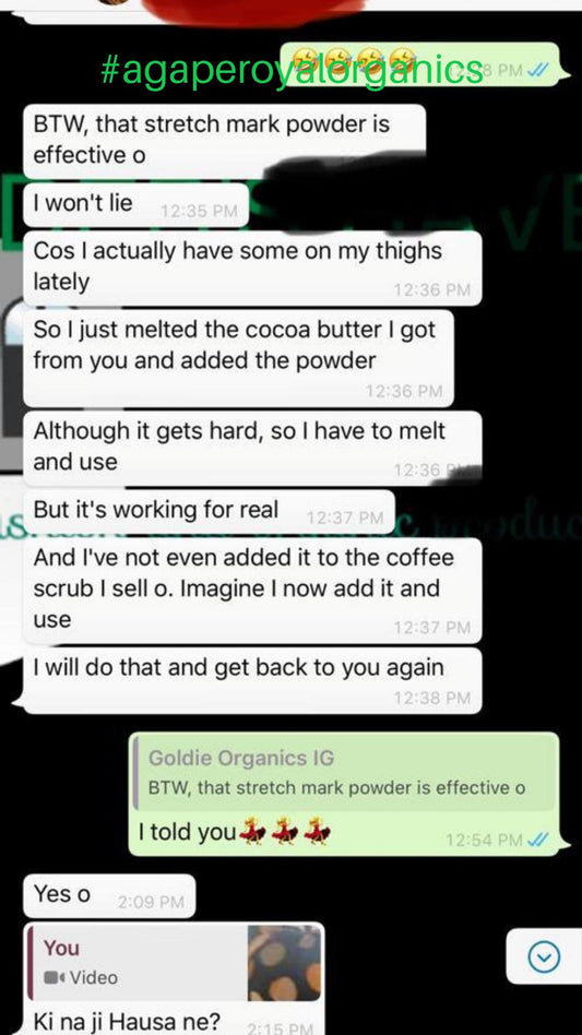 Organic Stretch Mark Support Powder