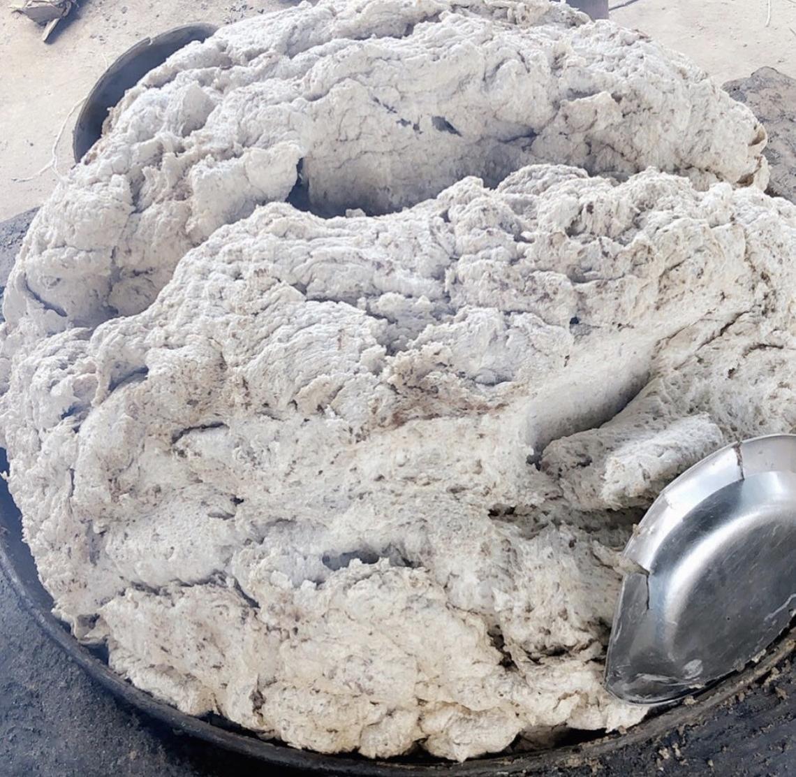 100% African Ghana Black White Soap Powder, soft white